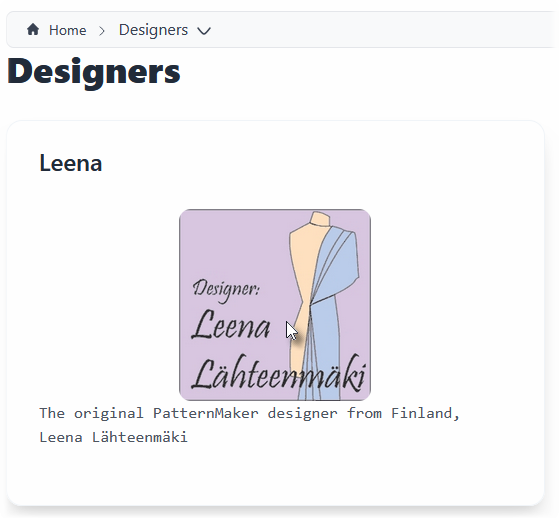 Select a designer